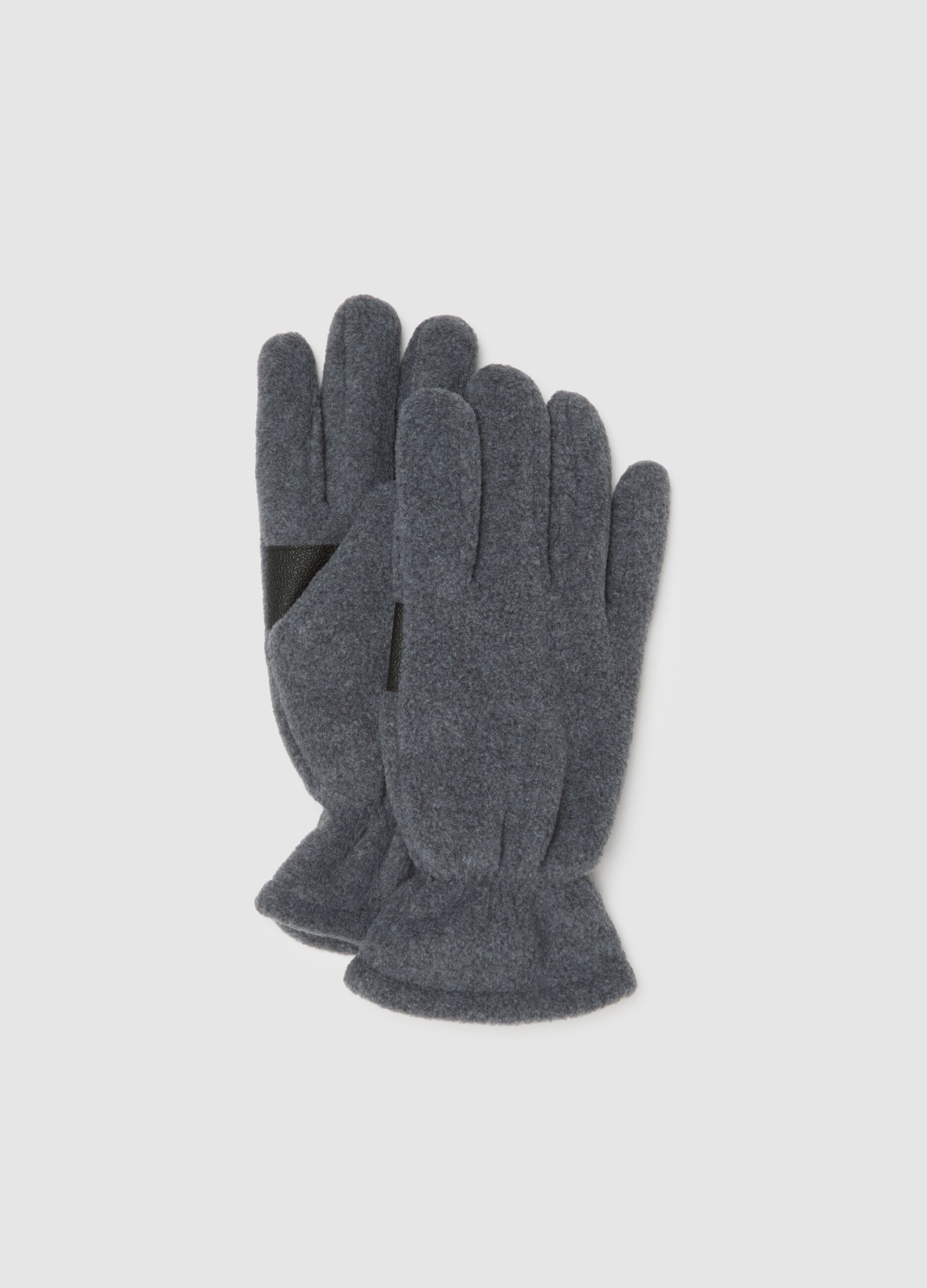Grey Fleece Gloves