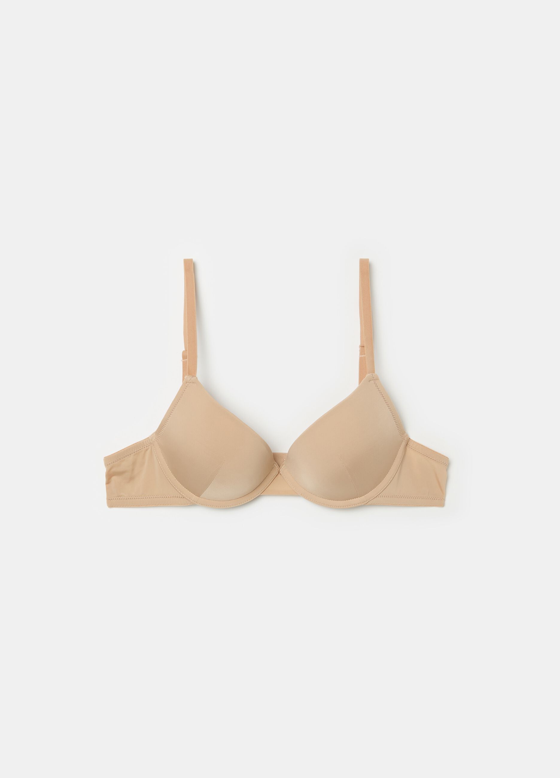 Reggiseno push-up in microfibra color carne