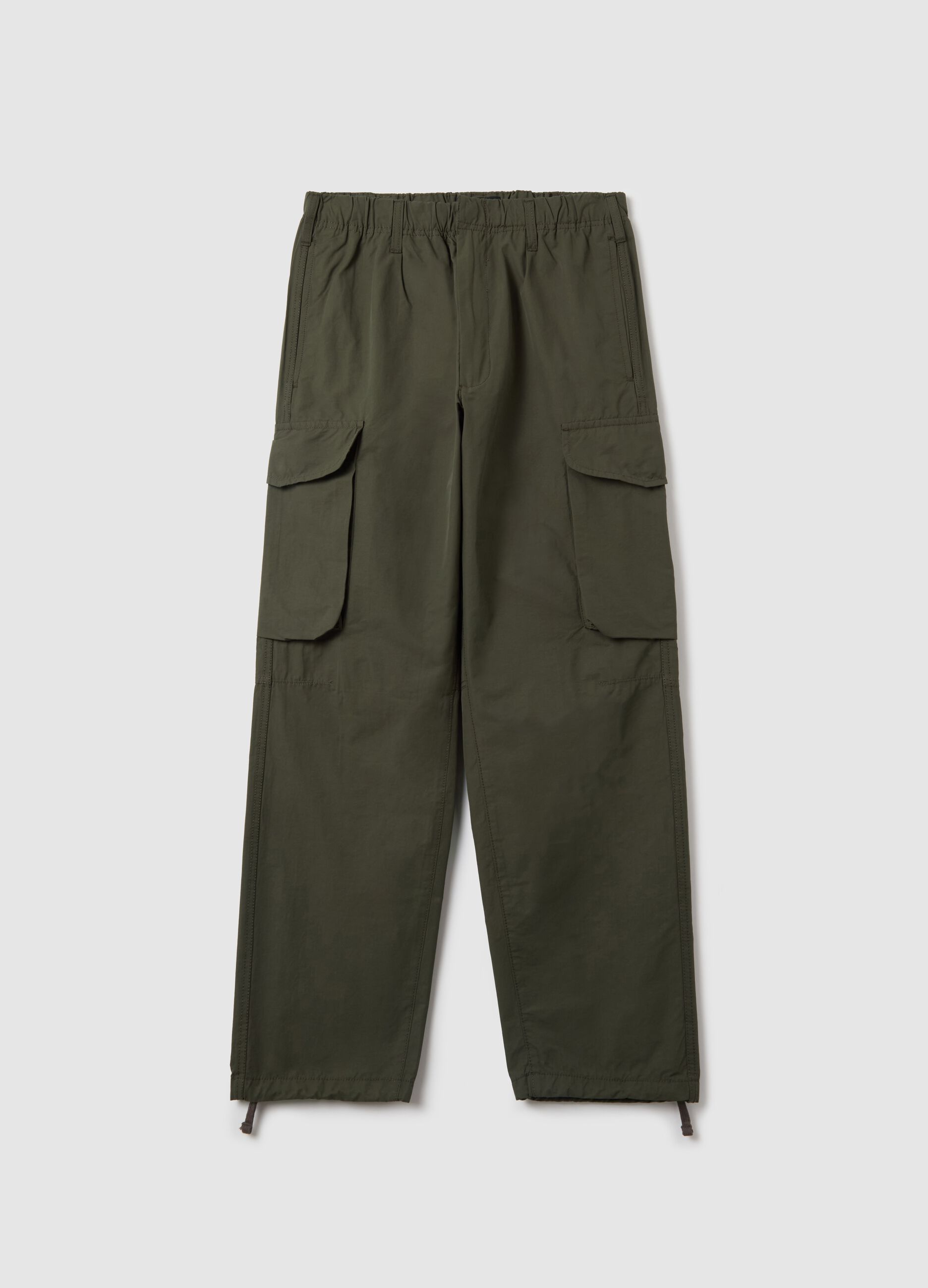 Pantaloni parachute con coulisse