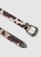 Belt with buckle and animal print_1