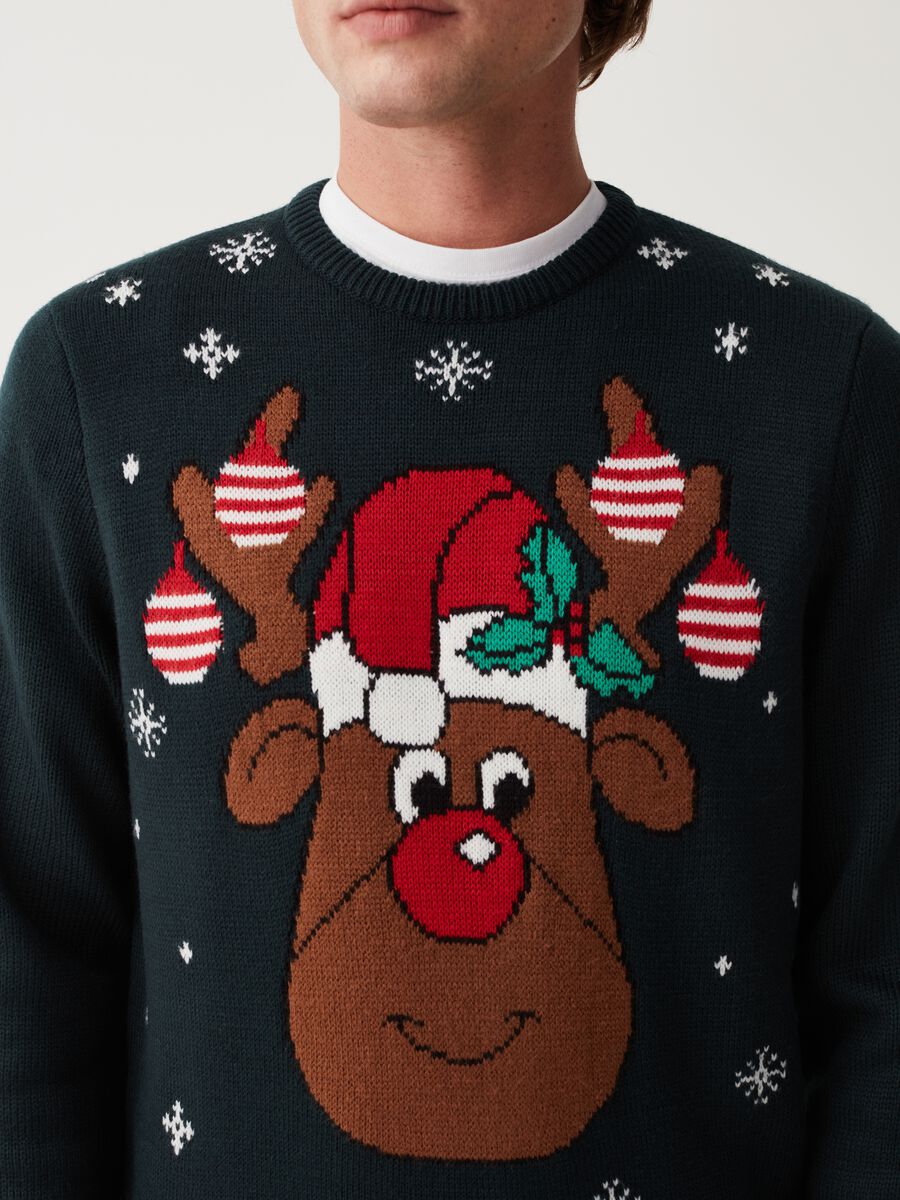 Christmas Jumper con Renna Rudolph jacquard_3