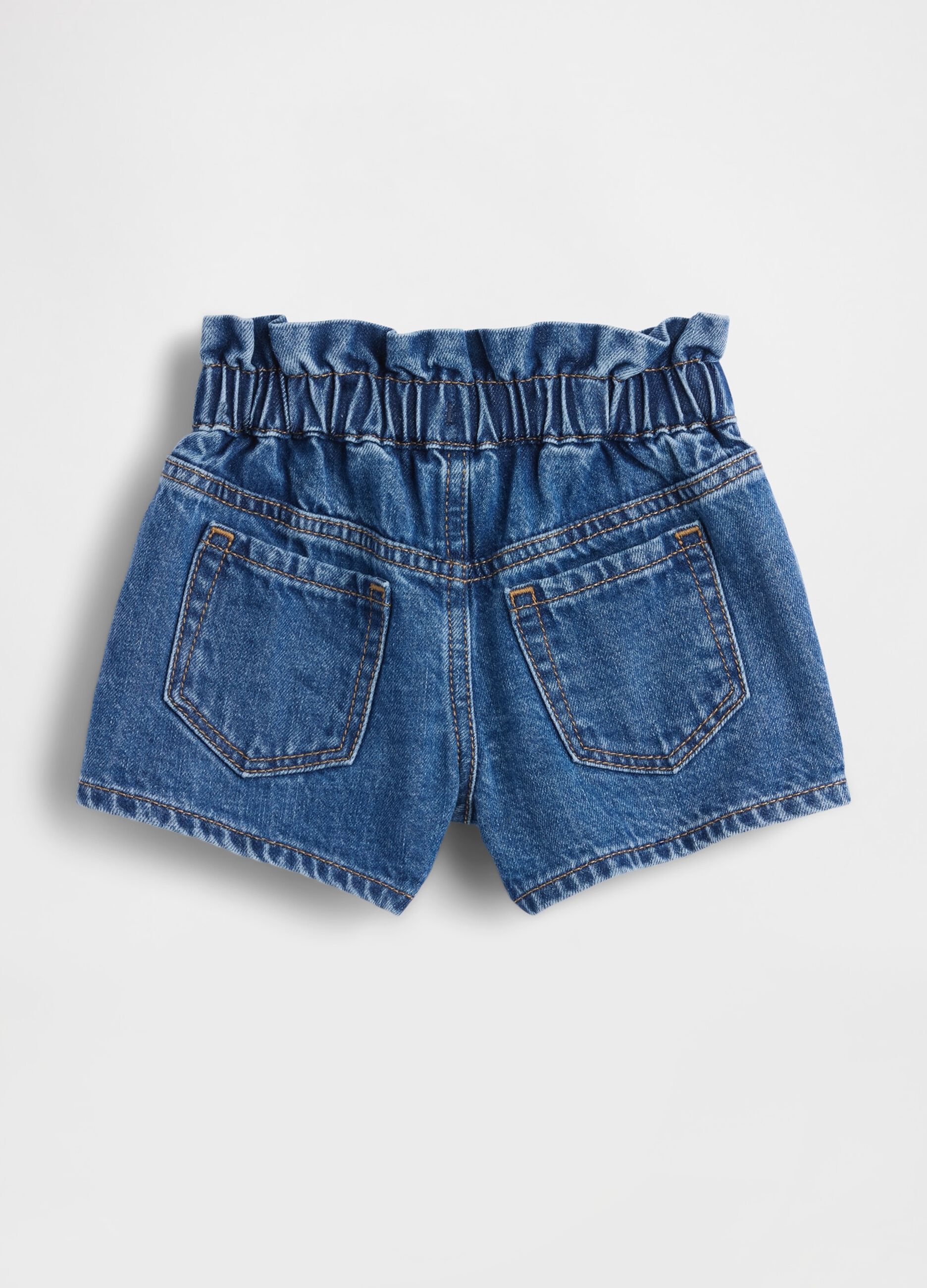 Pure cotton denim shorts