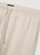 Beige cotton blend trousers regular fit_5