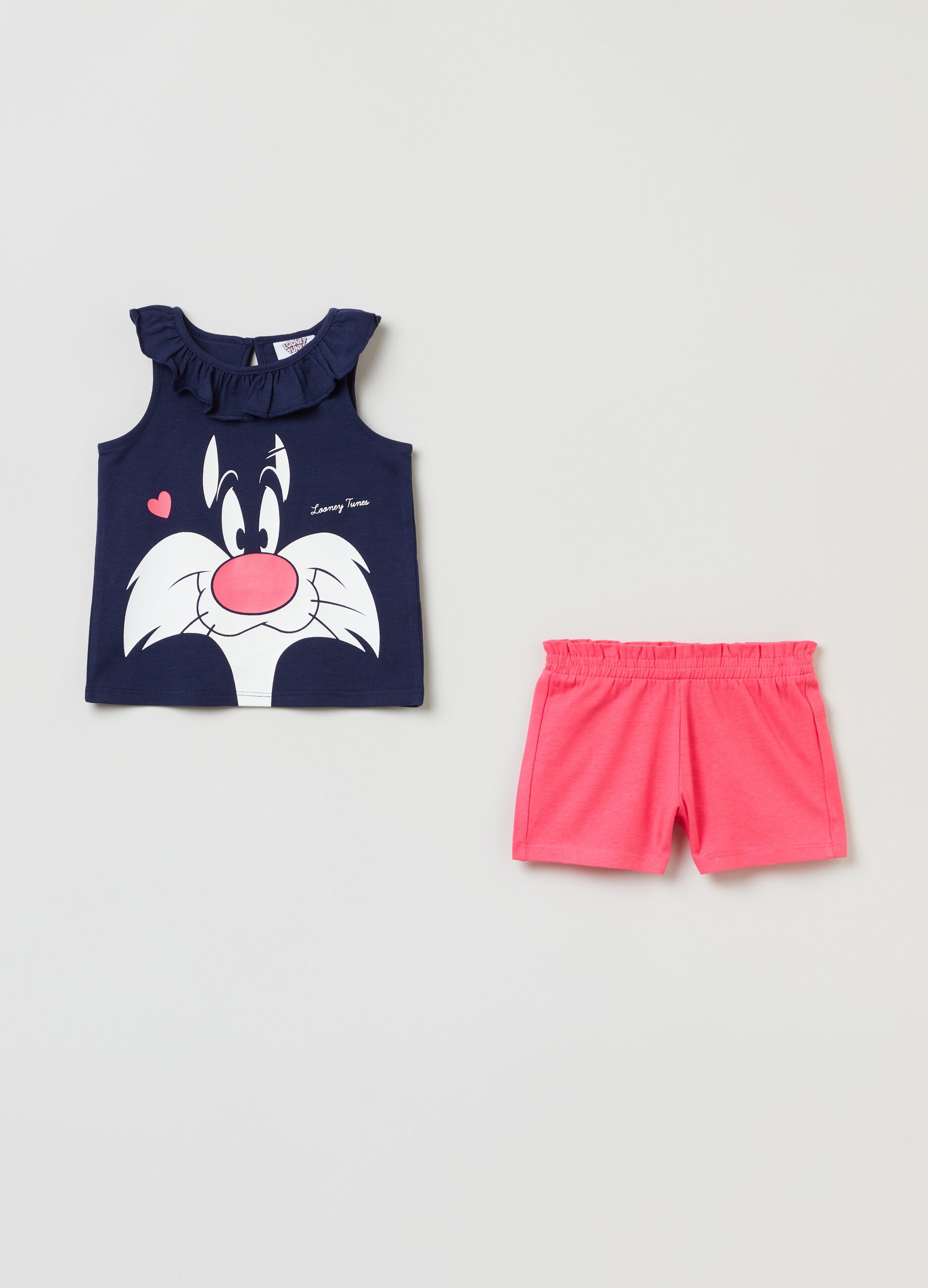 Sylvester the Cat jogging set with tank top and shorts