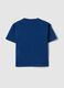 Regular fit blue pure cotton kids' T-shirt with embroidery_4