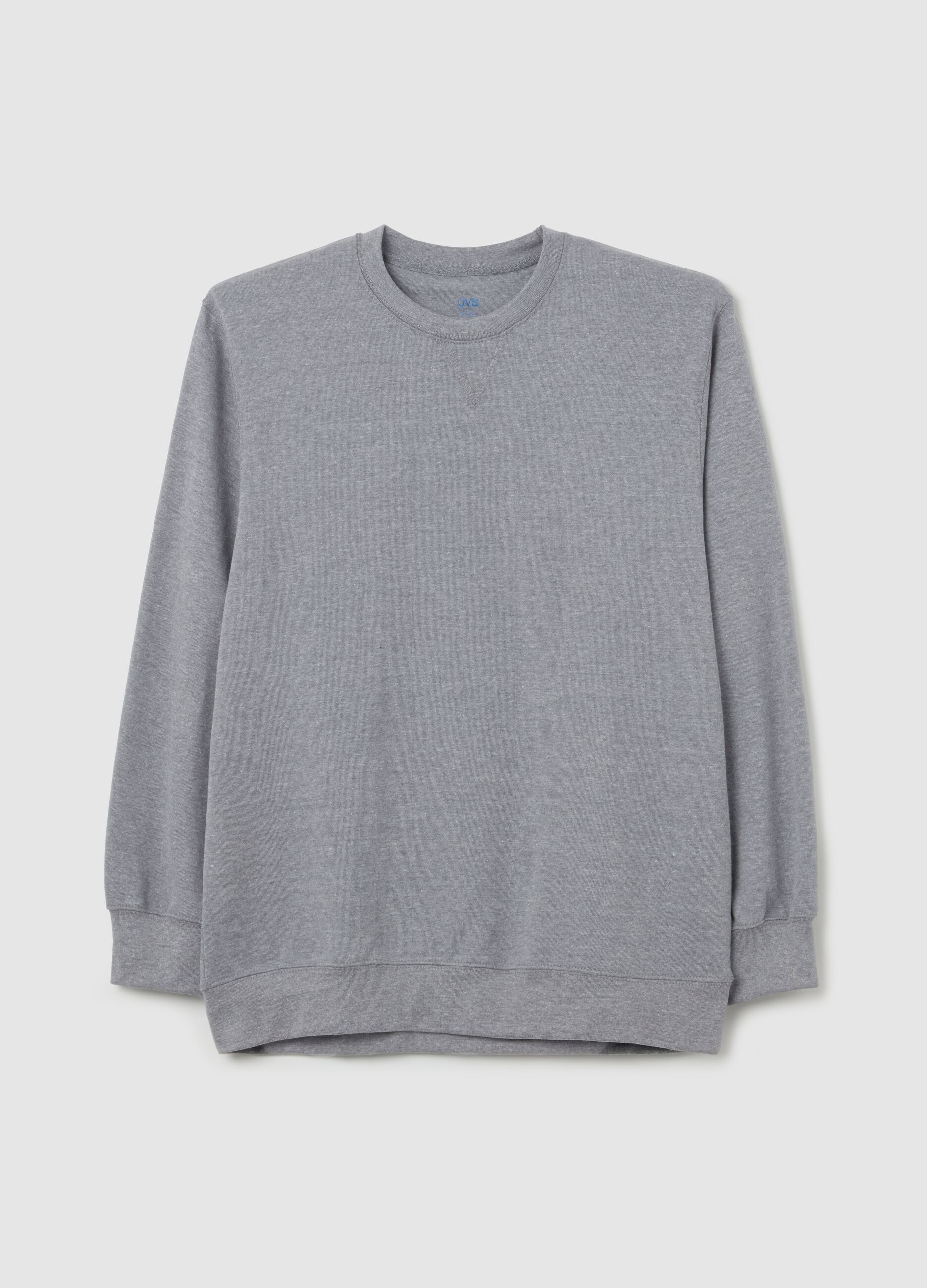 Oversized sweatshirt with round neck