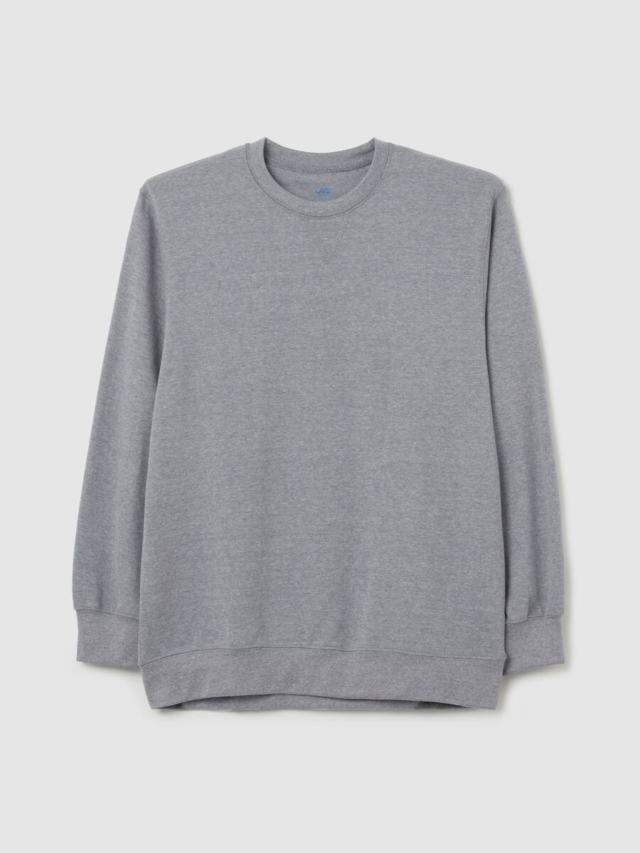 Oversized sweatshirt with round neck_4