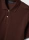 Brown short-sleeved pure cotton polo shirt with regular fit_5