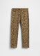 Brown Stretchy Leggings with Leopard Print_0