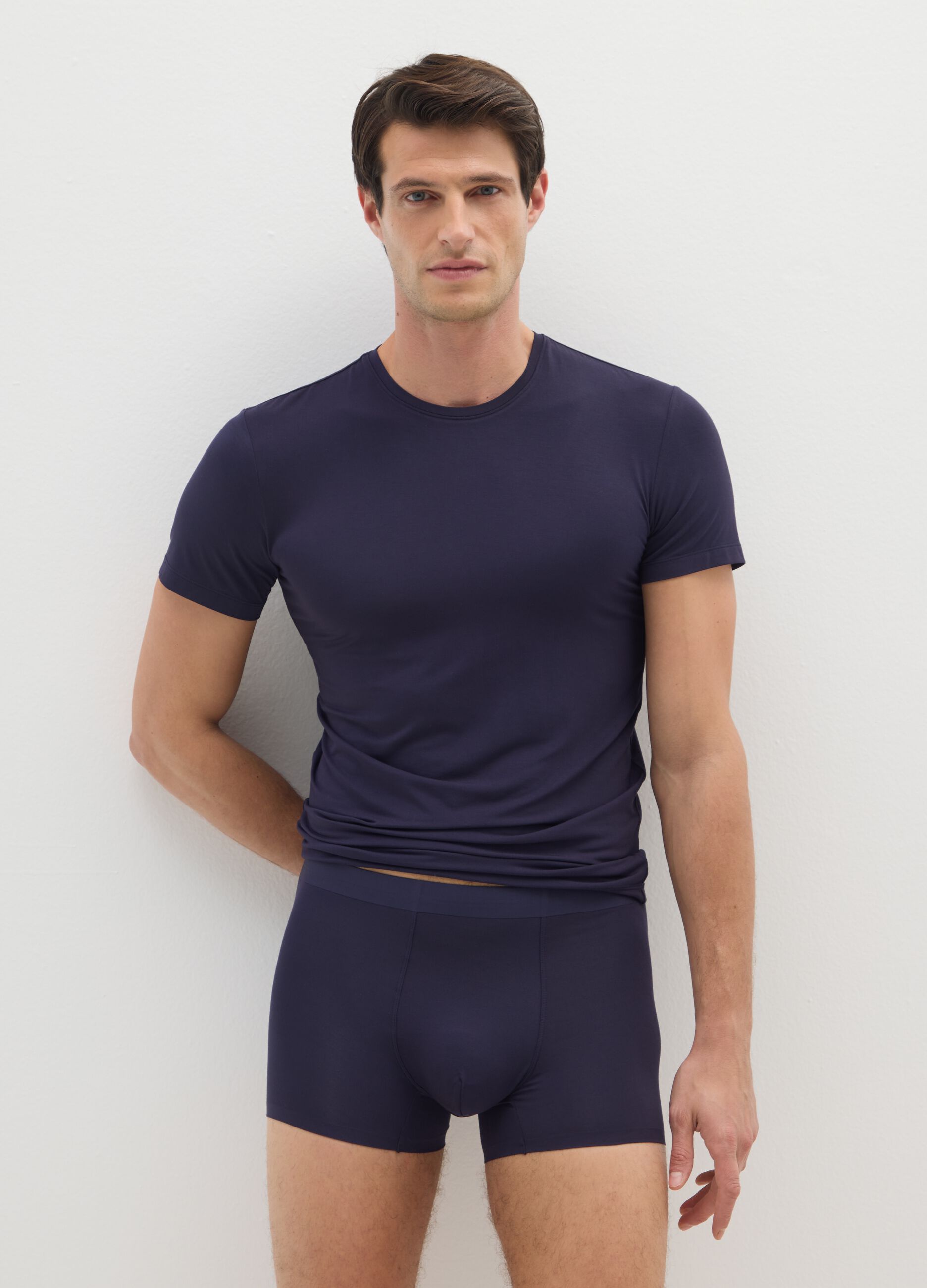 Blue Regular Fit Boxer Twin Pack