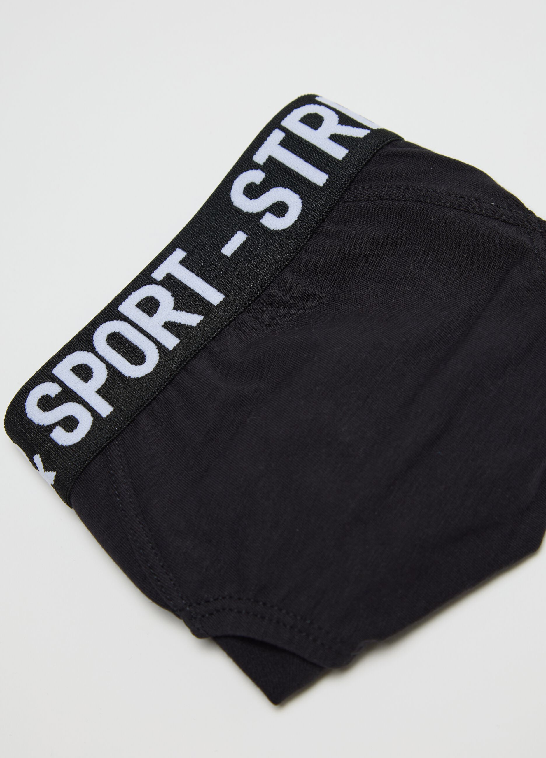Kids' stretch jersey briefs with colourful elastic