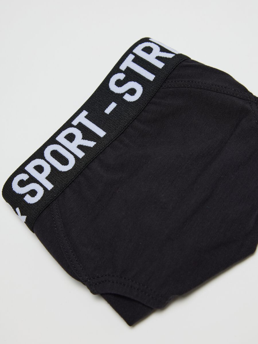 Kids' stretch jersey briefs with colourful elastic_3