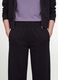 Pantaloni jogger neri in misto cotone straight fit_3