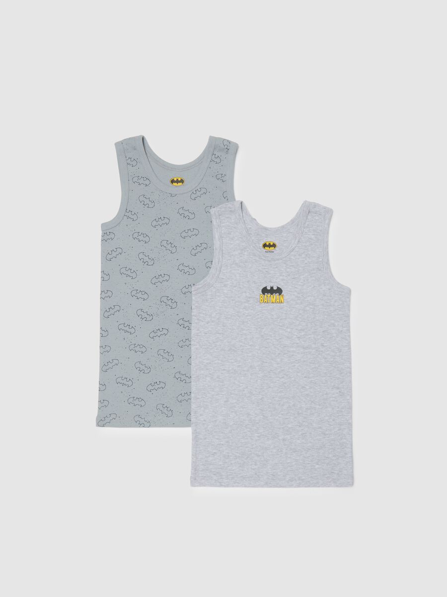 Multicolour pure cotton boys' tank top two-pack_0