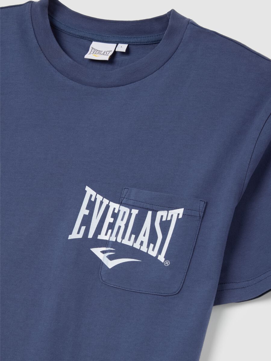 Navy Blue Everlast Cotton T-shirt_5