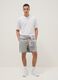 Grey shorts with orange drawstring_0