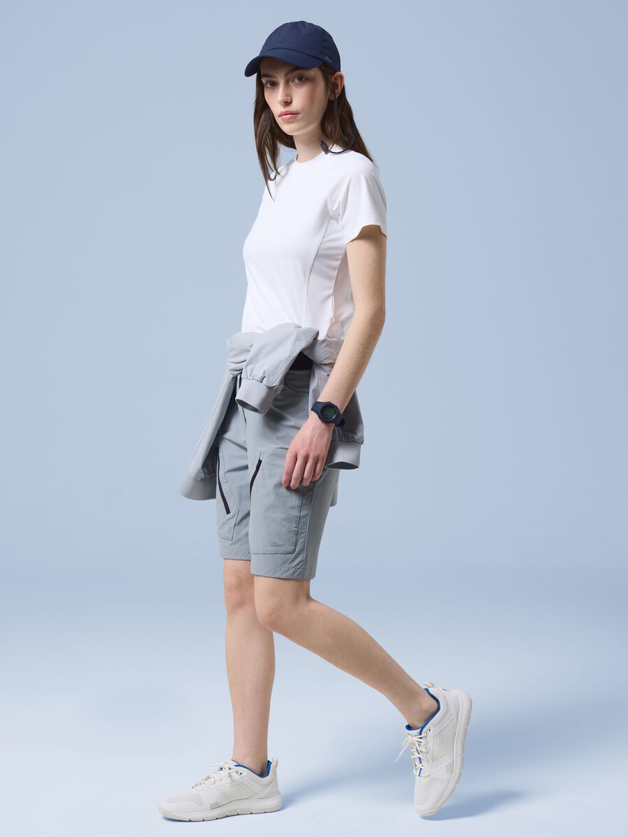 T-shirt tecnica ALTAVIA SAILING bianca in tessuto elasticizzato_1