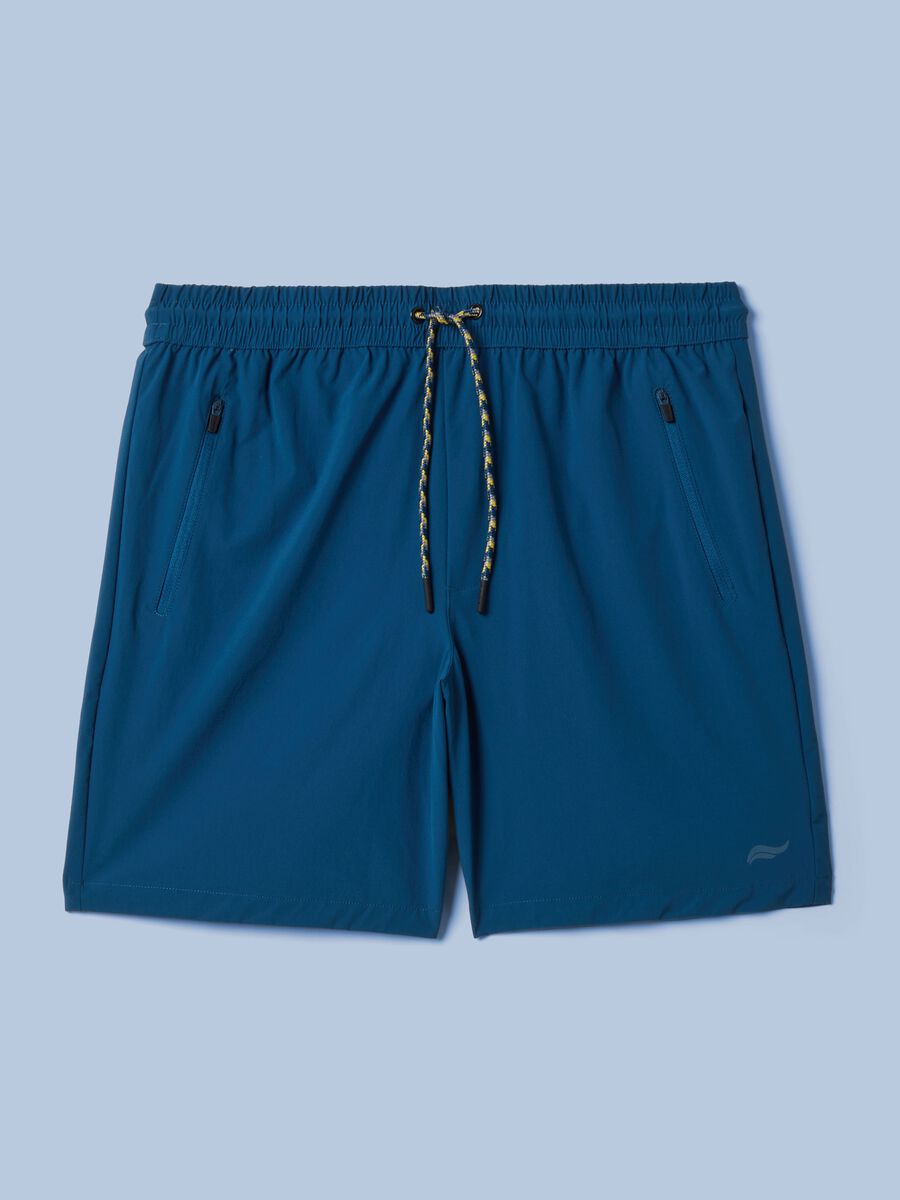 Shorts ALTAVIA SAILING blu in tessuto elasticizzato_4