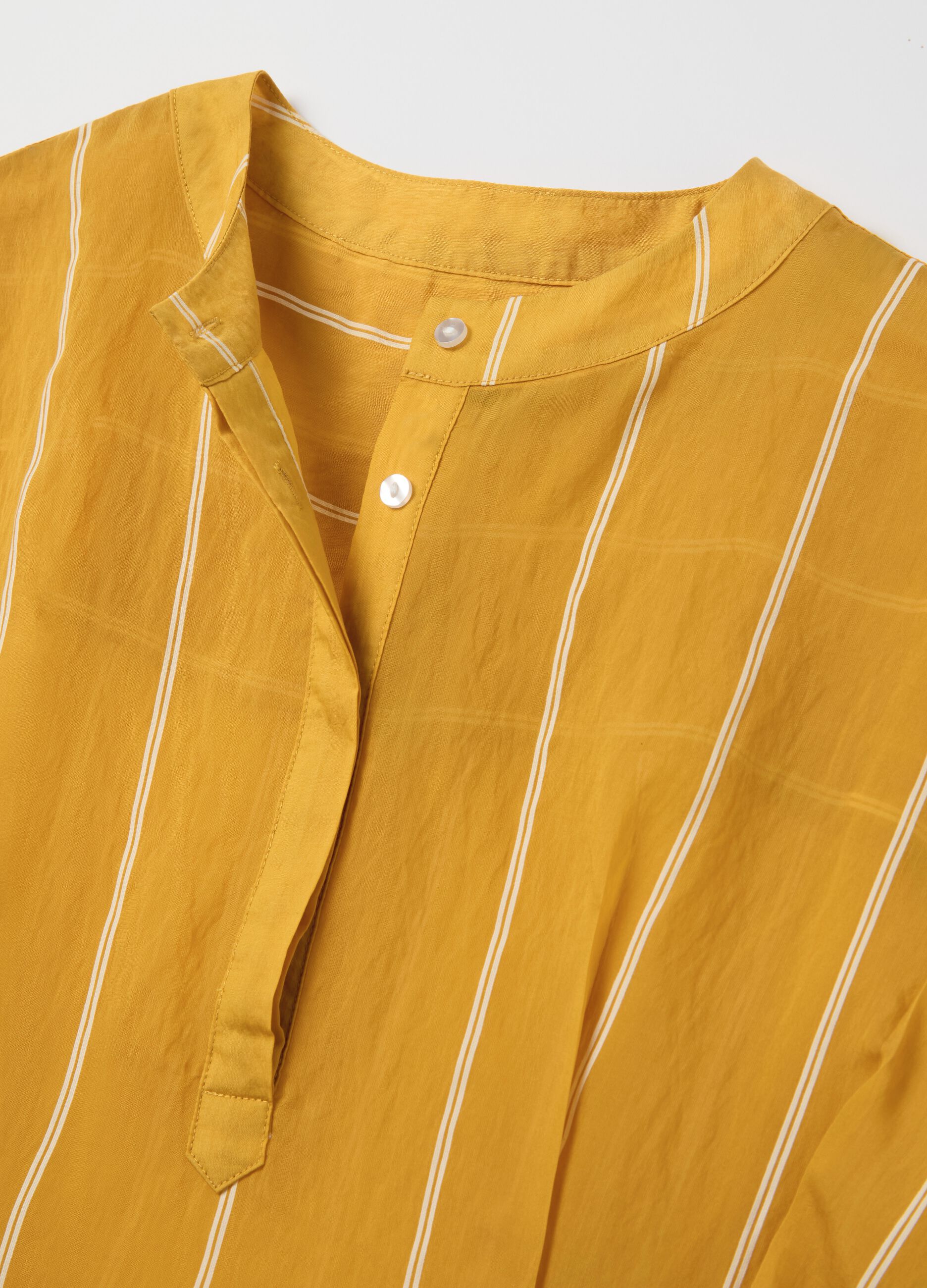 Striped blouse with kimono sleeves