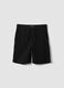 Boys&rsquo; black pure cotton shorts, relaxed fit_0