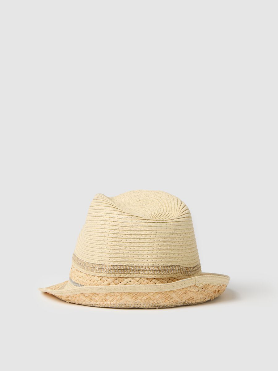 Light Beige Women's Straw Hat_1