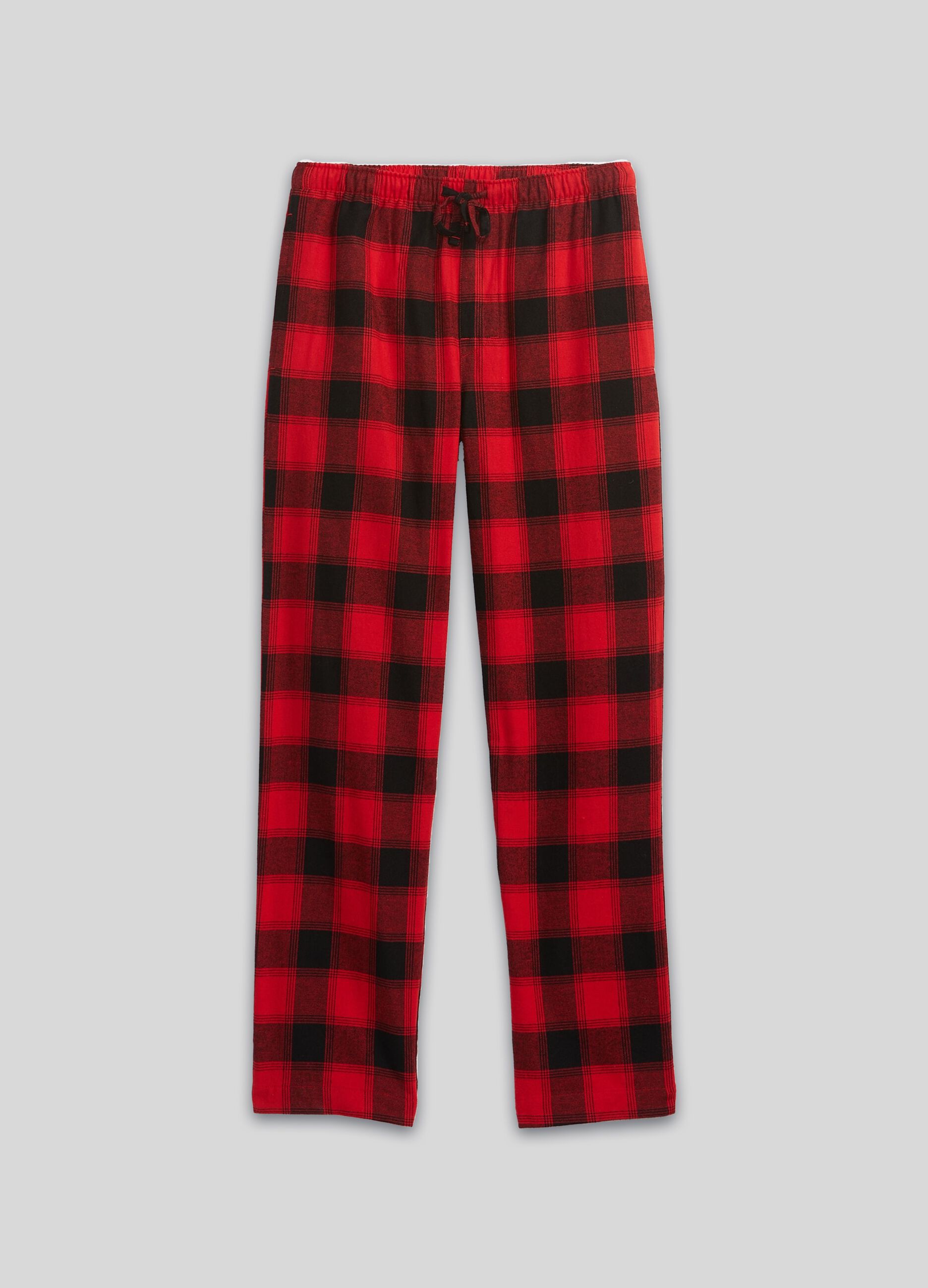 Pantalone pigiama lungo in flanella check