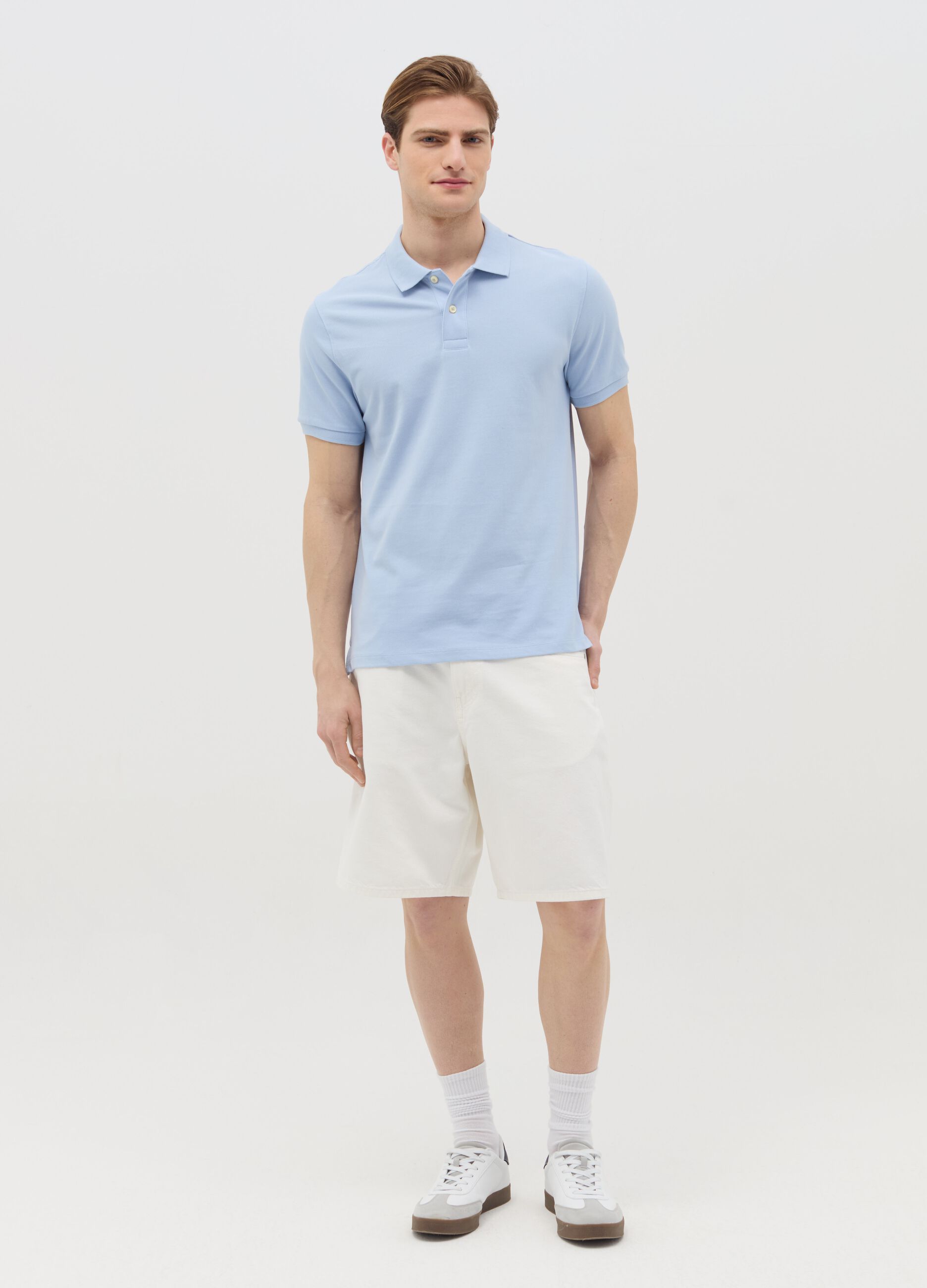 Organic cotton regular-fit polo shirt