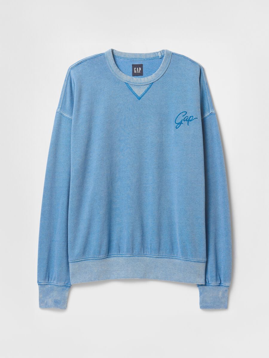 Gap Blue Sweatshirt in Mixed Fabric_3
