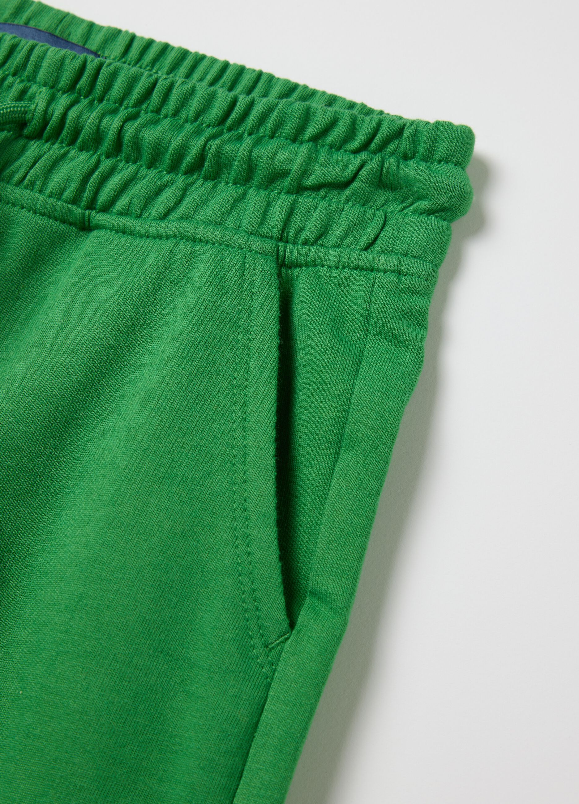 Green Bermuda shorts in pure cotton OVS Kids