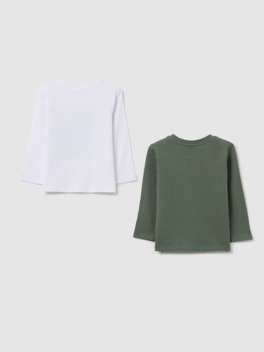 Two-pack long-sleeved T-shirt in cotton_1