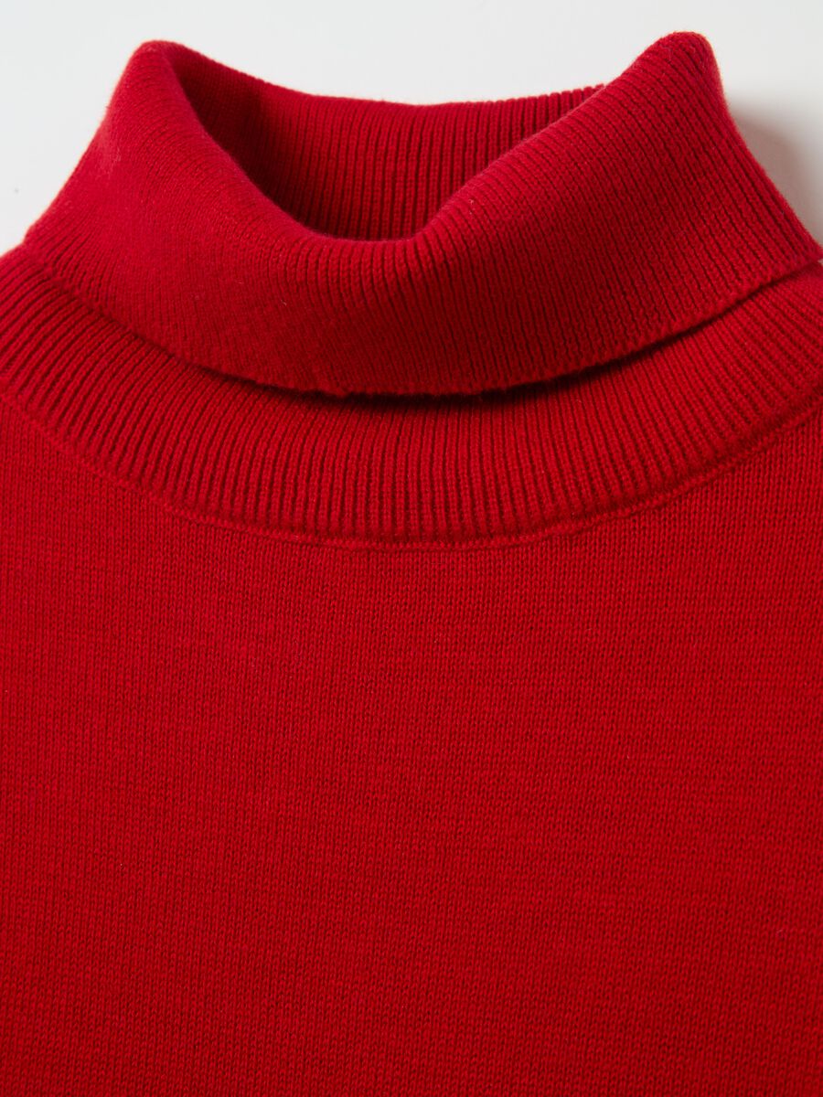 Cotton pullover with high neck_2