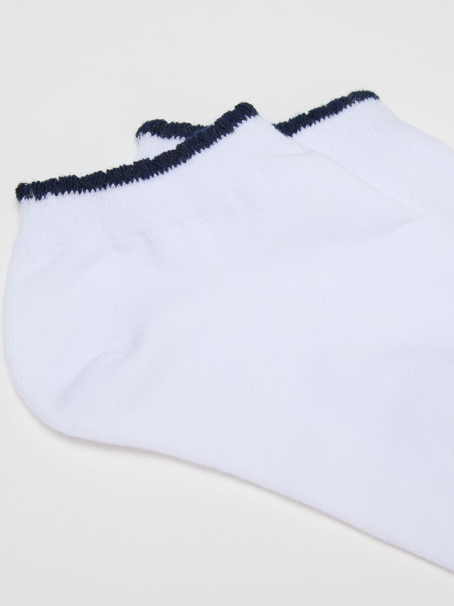 Set of two-pack short socks in multicolour stretch cotton blend_2