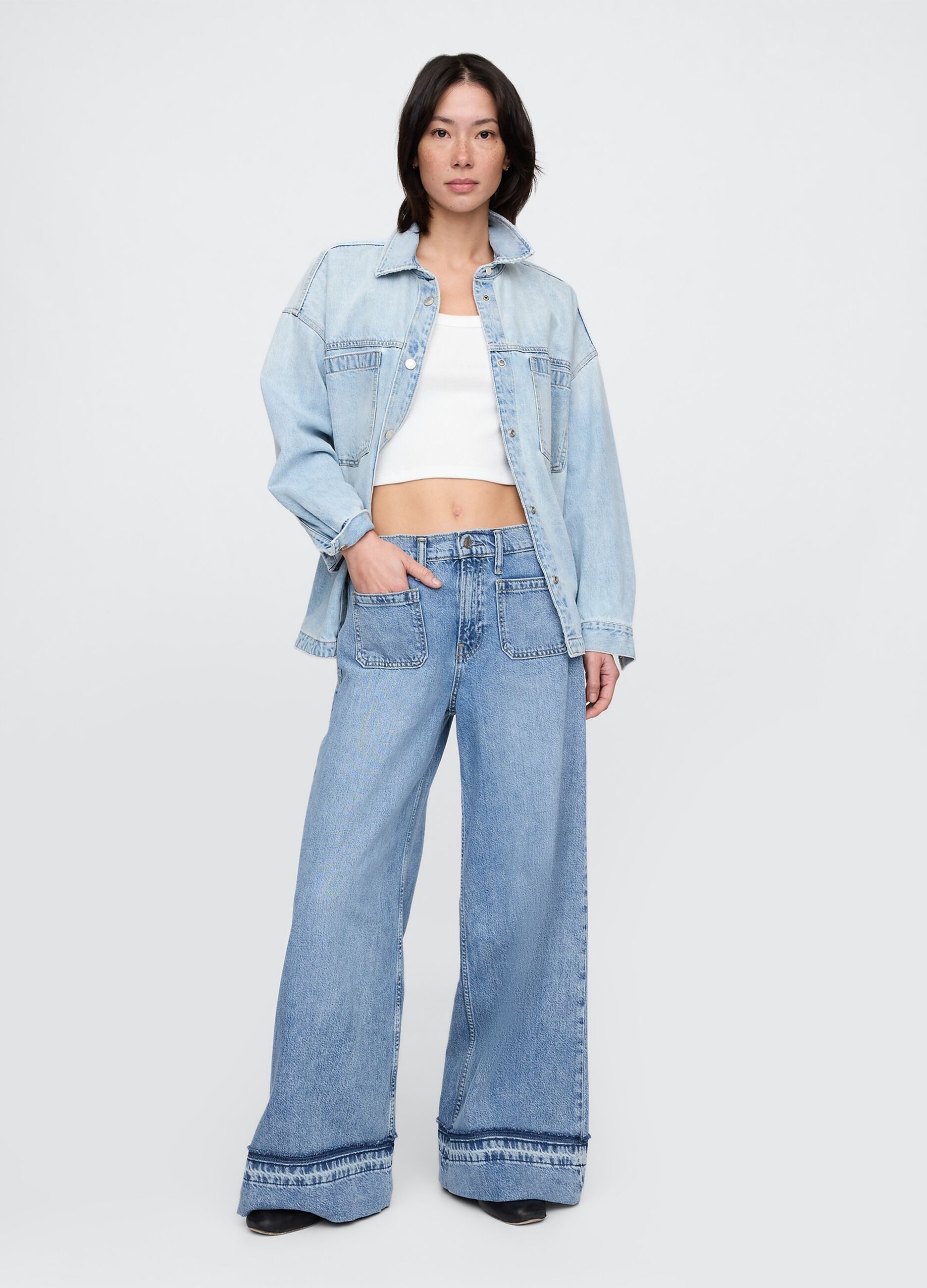 Gap Wide Leg Denim Jeans