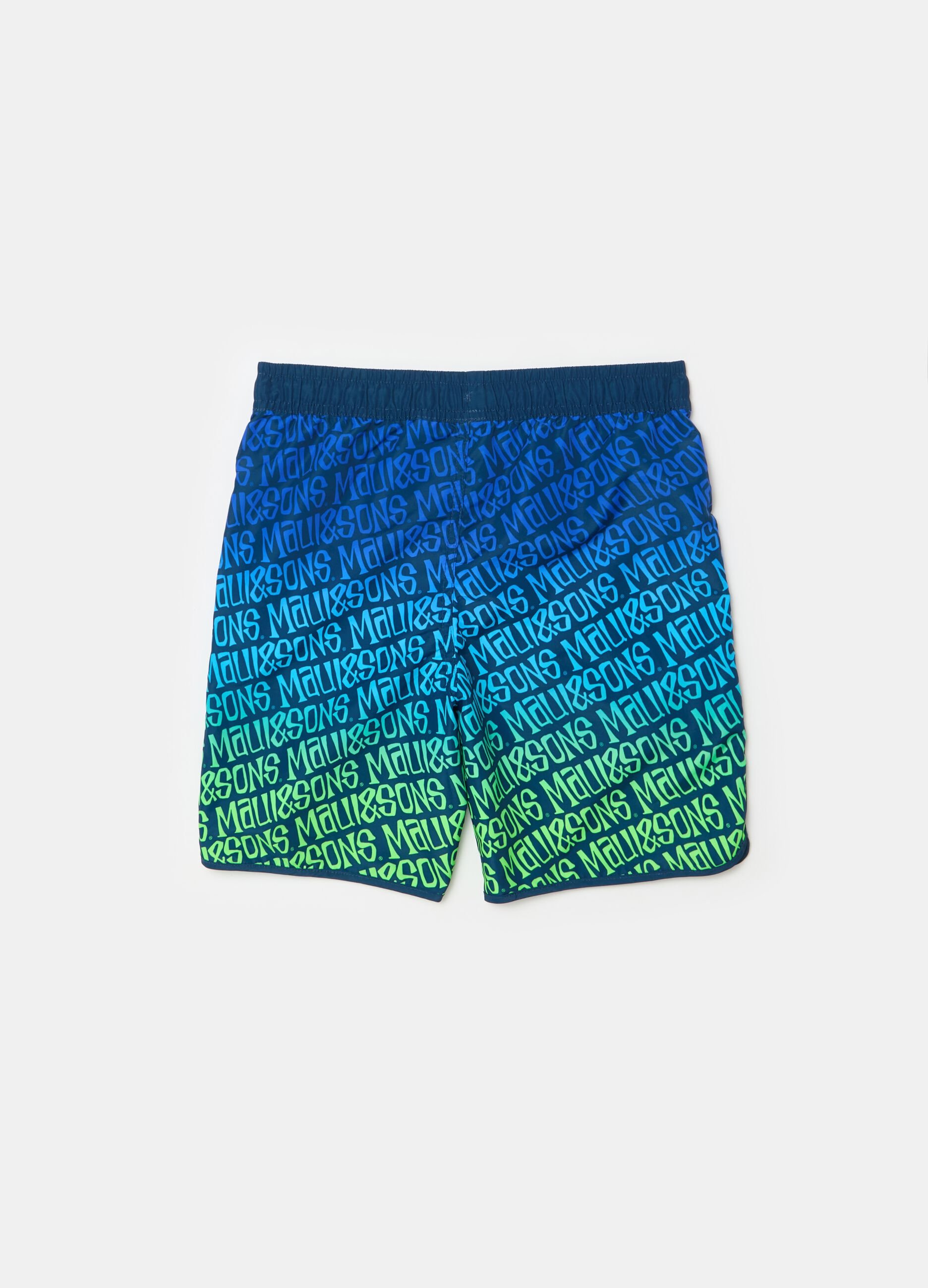 Costume boxer con coulisse e stampa
