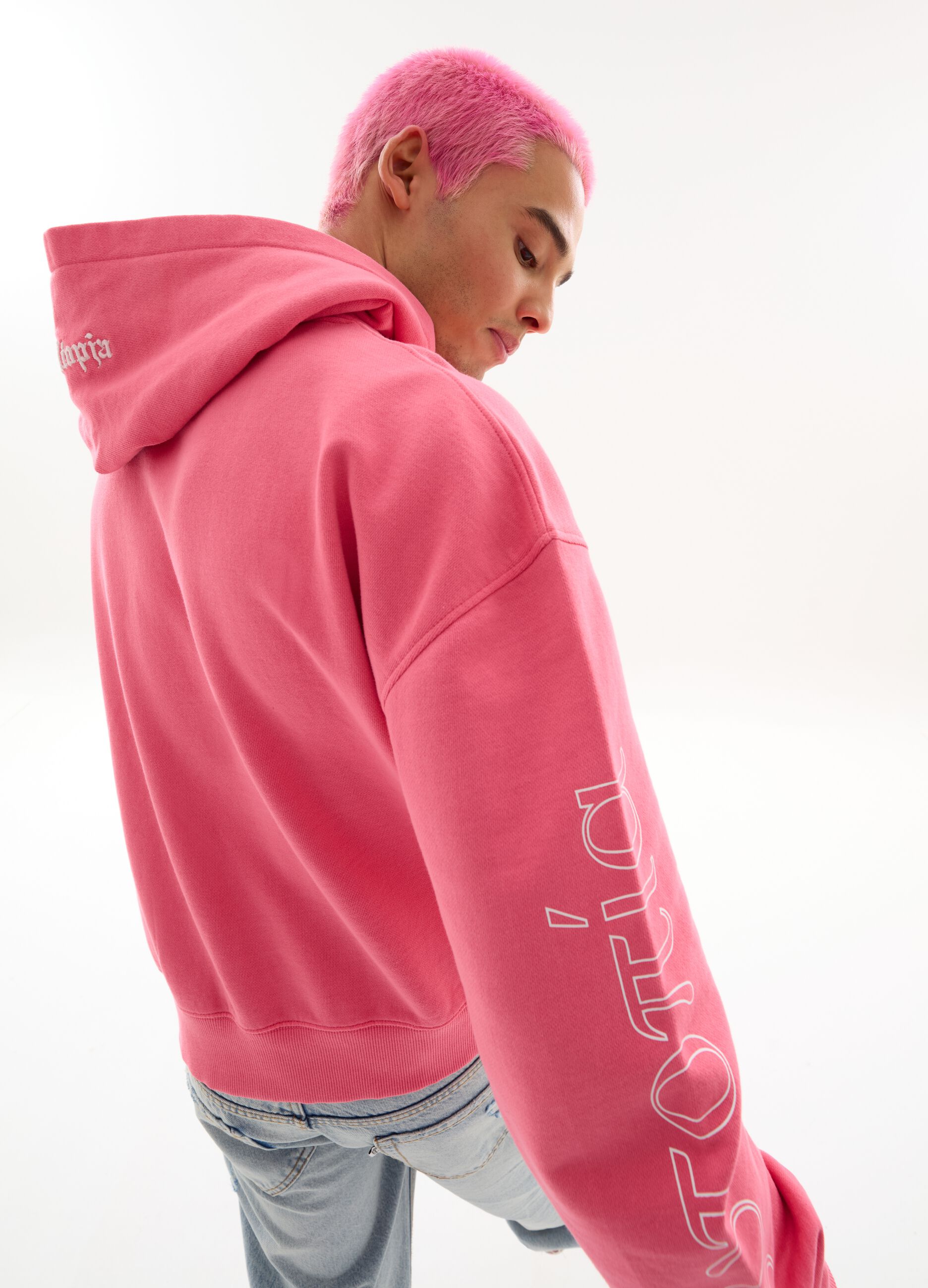 Graphic Light Hoodie Bubblegum