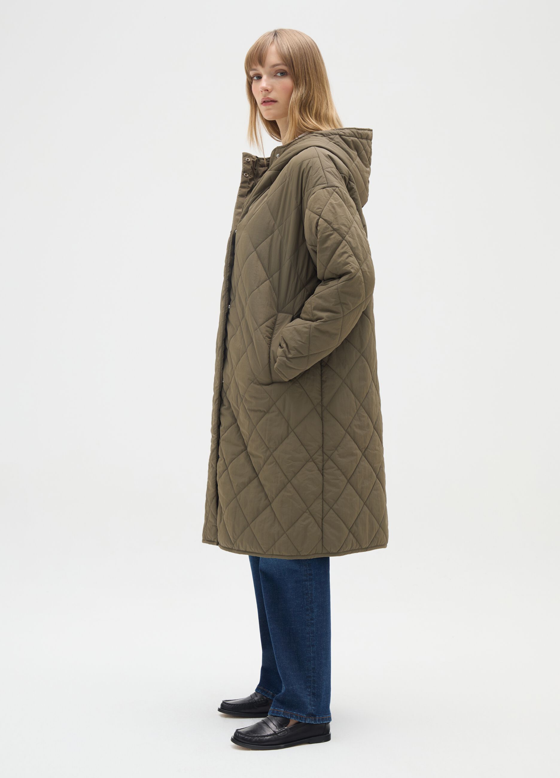 Green Quilted Jacket