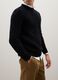 Black pure cotton sweater regular fit_2