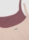 Bipack di canotte rosa in cotone elasticizzato con girocollo_5