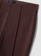 Brown stretch viscose flared leggings_5