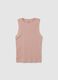 Women's Pink Pure Cotton Regular Fit Tank Top_4