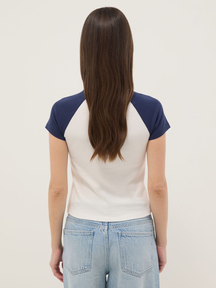 T-shirt in puro cotone multicolor regular fit_3