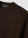 Brown crew-neck wool-blend jumper, regular fit_1