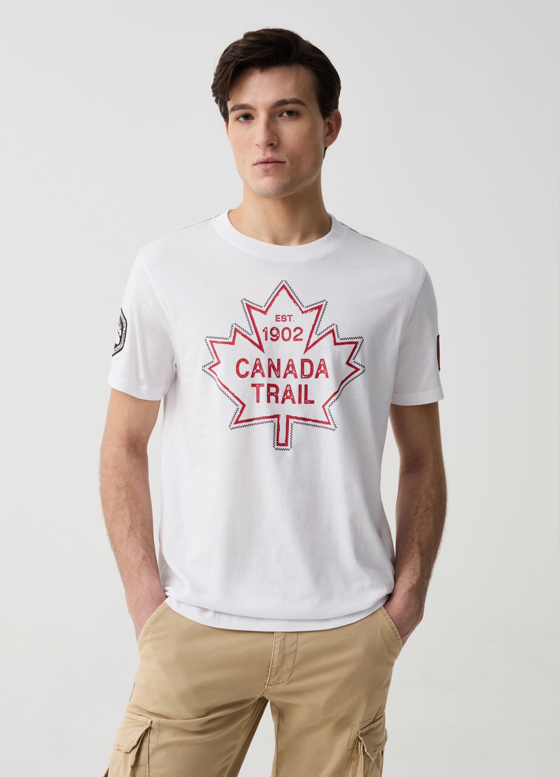 Ovs T-shirt con cuciture a contrasto Canada Trail