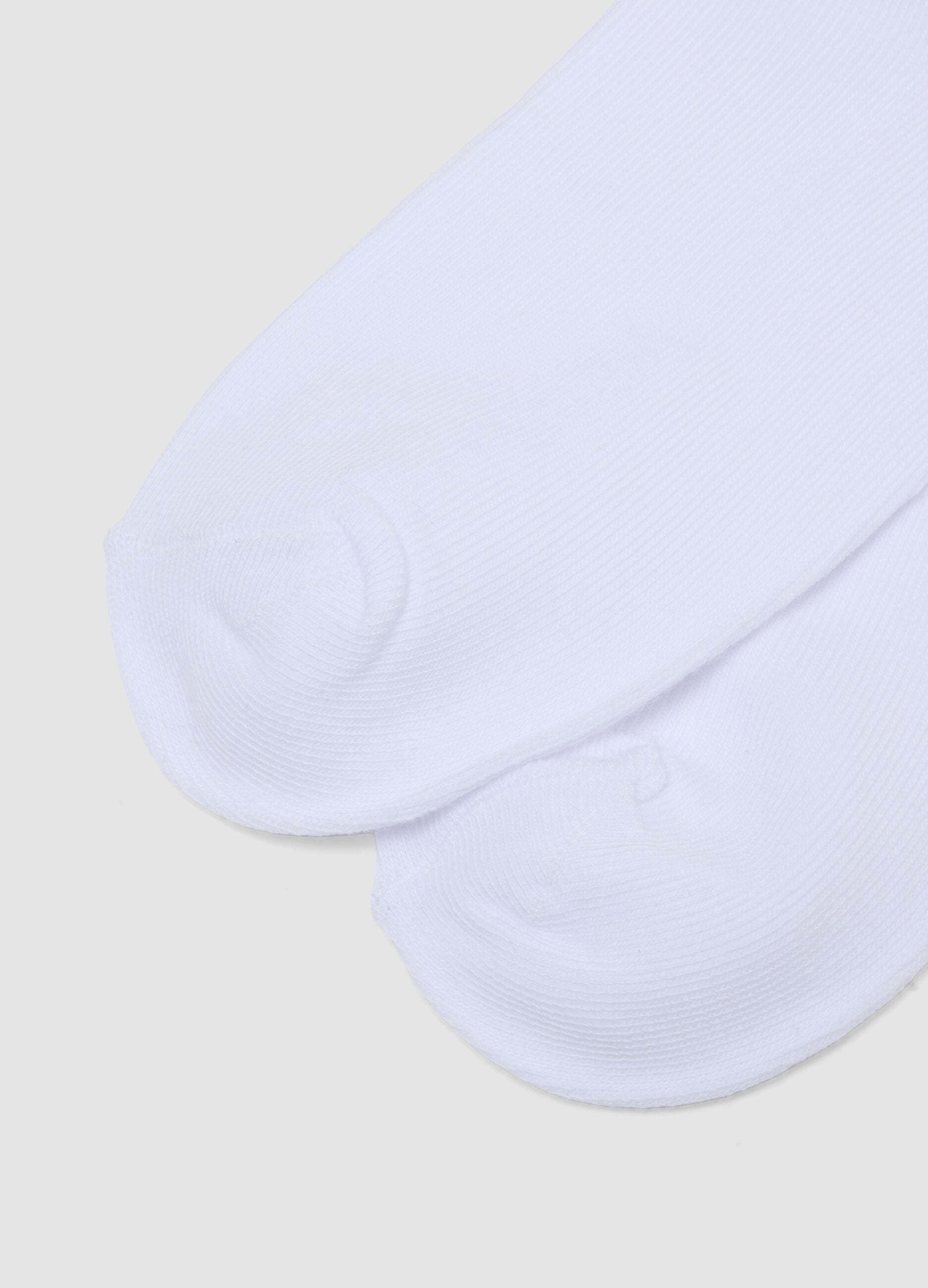 Seven-pack of white organic cotton socks