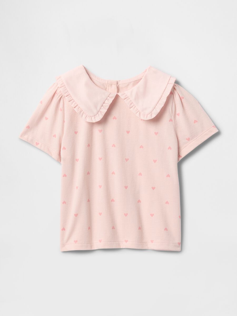 Pink Heart Pattern T-Shirt GAP Kids_0