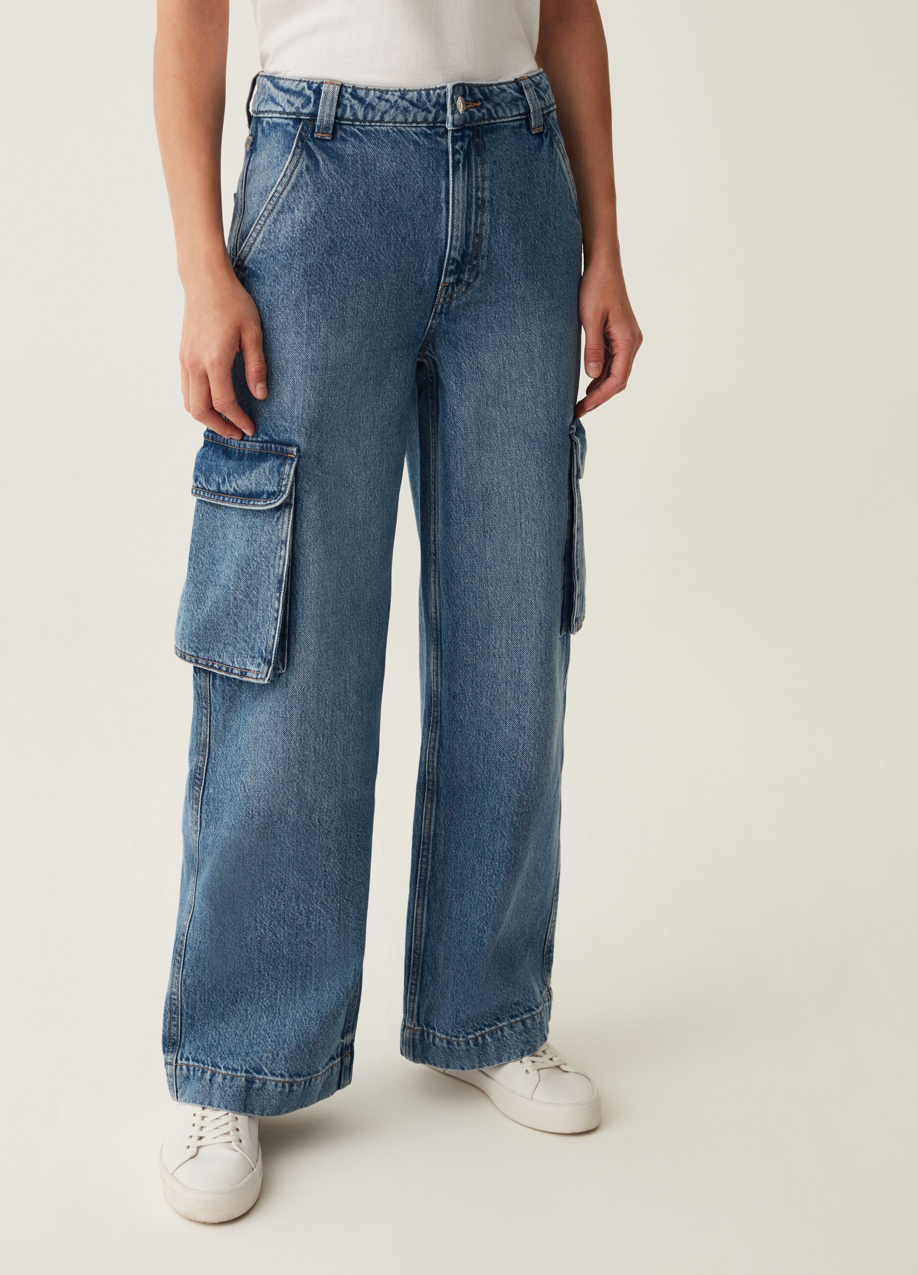 Jeans cargo acid wash_1