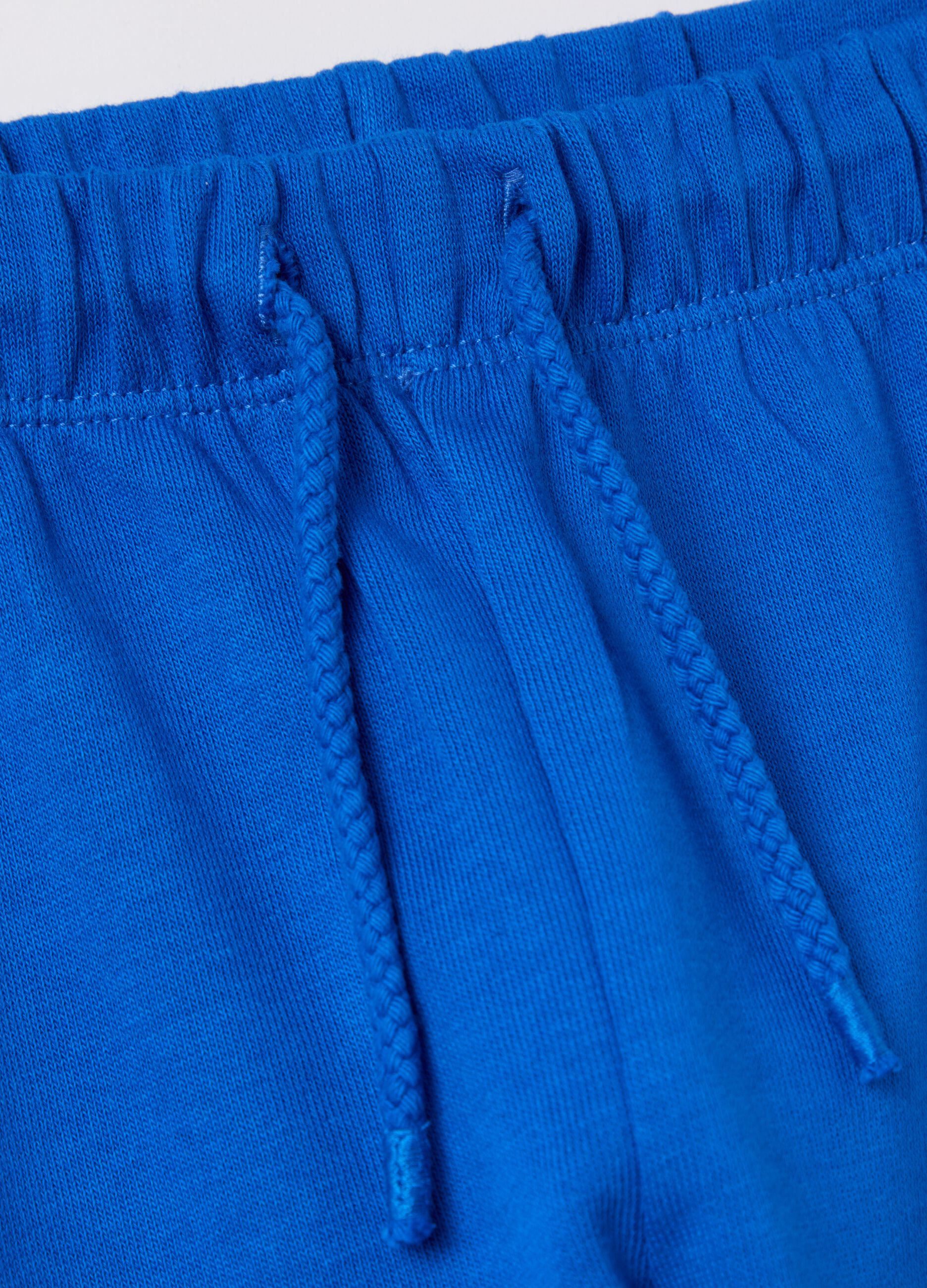 Cotton joggers with drawstring