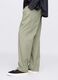 Green wide-leg trousers in Lyocell and cotton_3