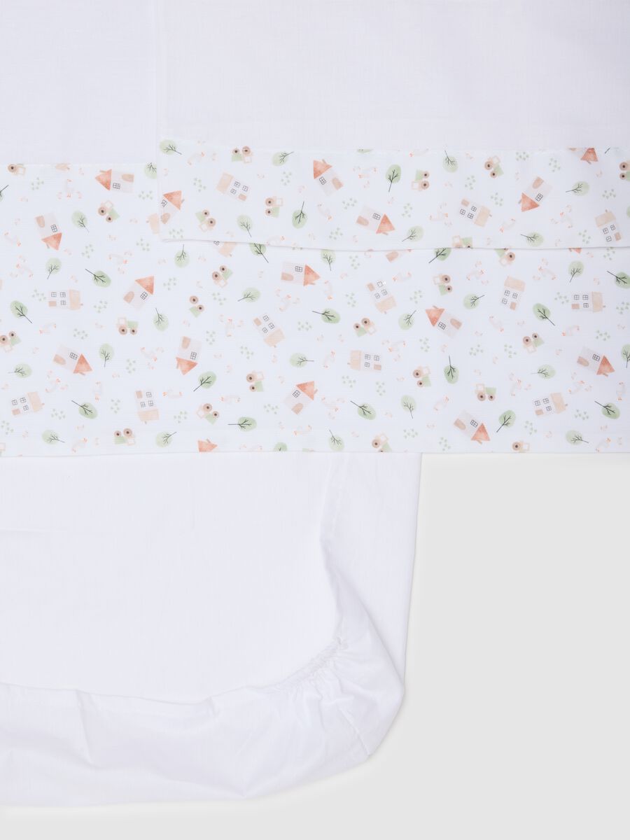 Lenzuolino da neonato in puro cotone bianco_2