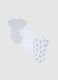 Multicolour pure cotton baby bodysuit tripack_1